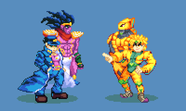 Star platinum za warudo pixel art