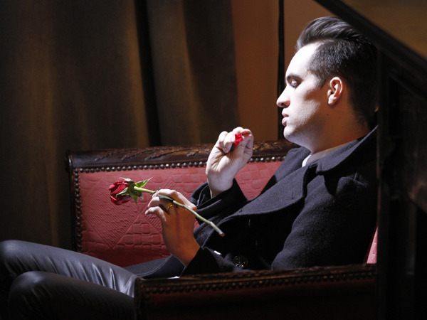 marchingclocks:  Brendon Urie on the set for Nicotine  It’s been a big day for