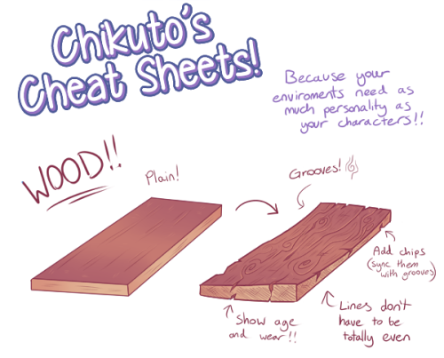 kairibloodheart: chikuto: A quick cheat sheet for making your environments look a bit more lived-in