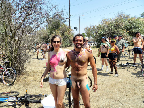 thelujanexperience:  Before the Ride @ The World Naked Bike Ride in Los Angeles 6.8.2013