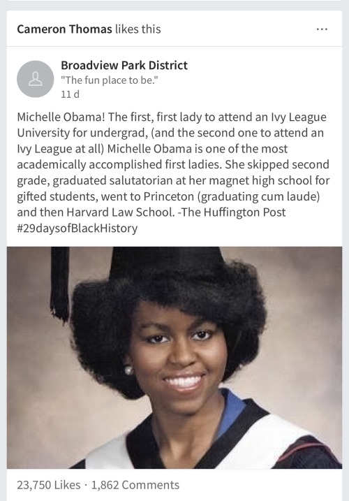 caram3l-princess:  highkey-melanin:  thehijabstylist:  I knew she had a degree but didn’t know she was the most educated First Lady.  this needs to be on everyone’s dash…  Yo 