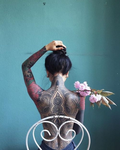 cafeinevitable:  Spring Mood by Anh Wisle tattoos 