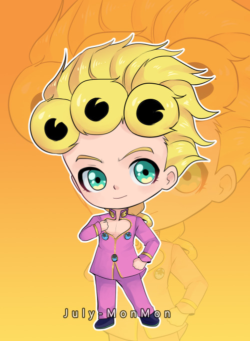 Vento Aureo chibis &lt;3 I forgot to do Fugo ;( Giorno, Trish and Doppio are a bit older, from 2018 