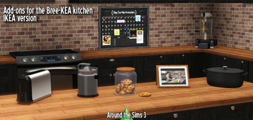 aroundthesims:Around the Sims 3 | IKEA add-ons for the Bree-KEA kitchenYou’ll find here some objects