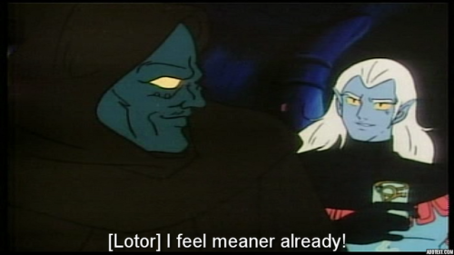 mustlovelance: in case anyone thought 80s lotor was a cool dude in golion hes drinking the blood of 