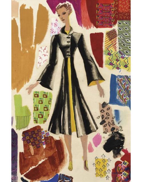 Ray Eames, fashion design in the early 1930s. © Courtesy Eames Office LLC
