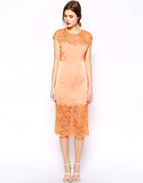 ASOS Lace Insert Sheath Dress