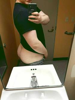 bigboysdoitbest:  Work bathroom selfie