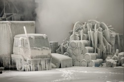 Heroic consequences (ice-encrusted debris