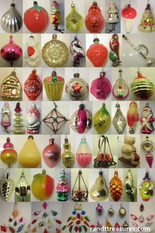 blondebrainpower:Antique and Vintage Ornaments