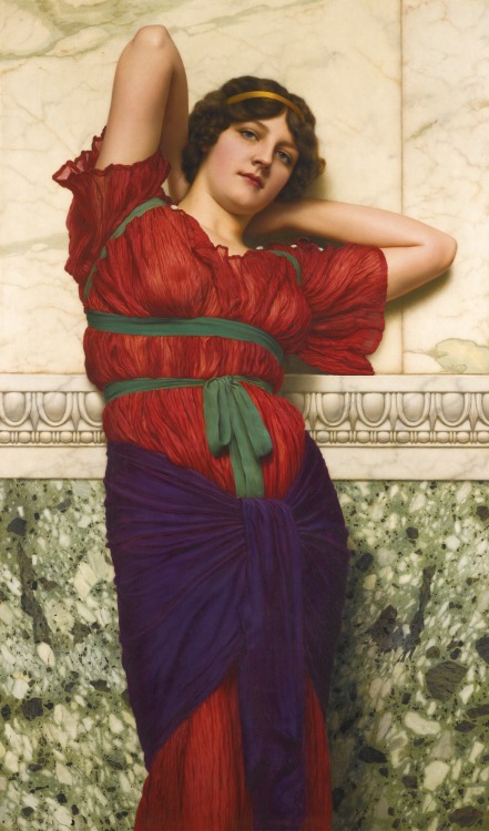 enchantedsleeper: Contemplation, John William Godward