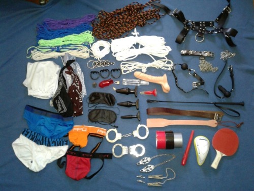 lifeofasubboy: Can a sub boy ever have too many toys? Who wants to punish me…