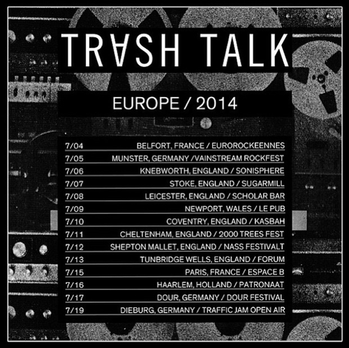 Trash Talk Announce New Album and Euro Tour Dates