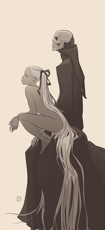 lamarghe73:  &ldquo;Death and the Maiden&rdquo; series by Otto Schmidt.