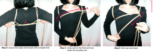 fetishweekly:Shibari Tutorial: Loves Me Knot Harness♥ Always practice cautious kink! Have your sheer