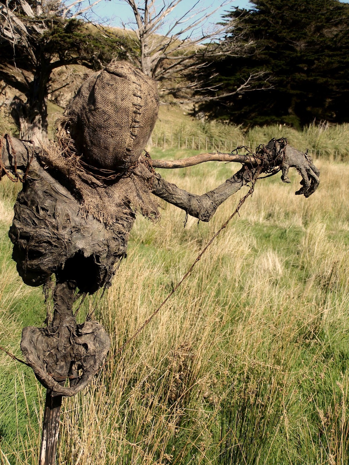 creepy-stuff-i-just-made-up:  The Pencee Scarecrows  On April 30, 2009, Pencee McLane