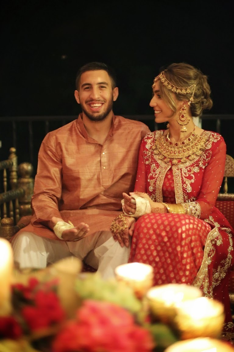 maadamoiselle:  So here’s my sister Doniya on her henna night. She’s wearing