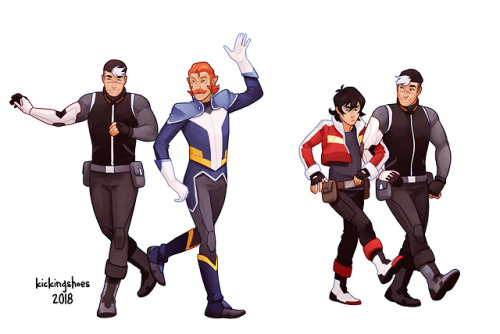 kickingshoes:Once upon a time, back during the second season of Voltron, we drew Shiro dancing with 