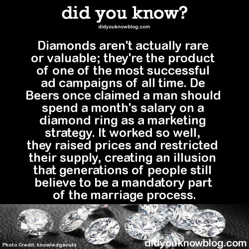 XXX did-you-kno:  Diamonds aren’t actually photo