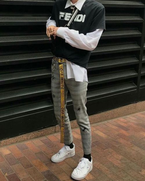 how to wear off white belt mens