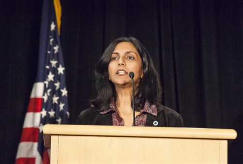 New socialist Seattle councilmember Kshama Sawant just gets more and more awesome: pledging to take 