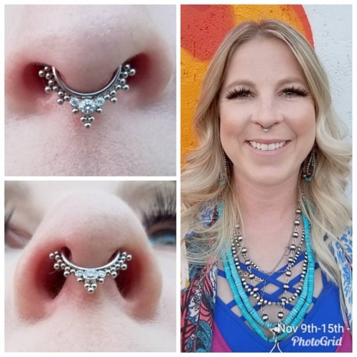 @traci.wallace.50 is looking absolutely beautiful with her lovely new #septum piercing!!! Come check