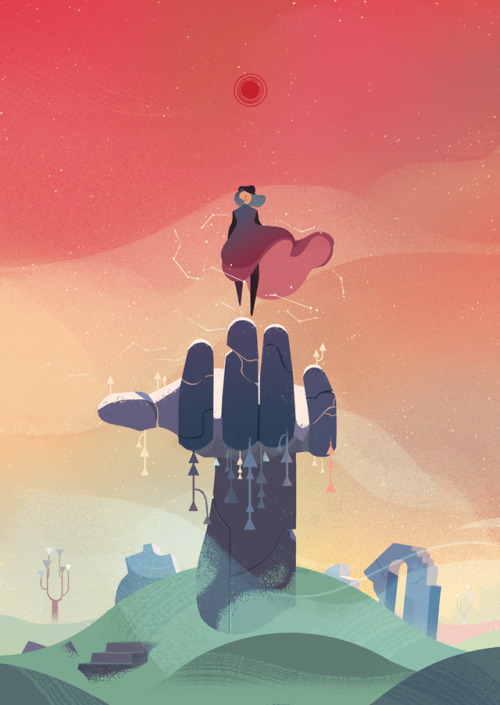 I was very happy to get this opportunity and illustrate the wonderful game Gris for the Indie G Zine