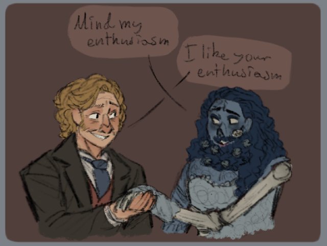 clairebearsparkles:Corpse… Beard? This thought came from a Corpse Bride rewatch and remembering Ed can play the piano