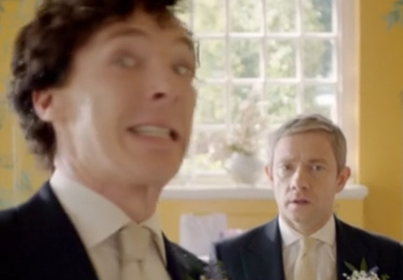 from221bwithlove:  wobbleinthehox:  i paused it at the wrong time  It looks like