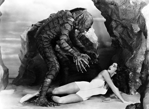 Julie Adams & The Creature From the Black Lagoon, 1954.