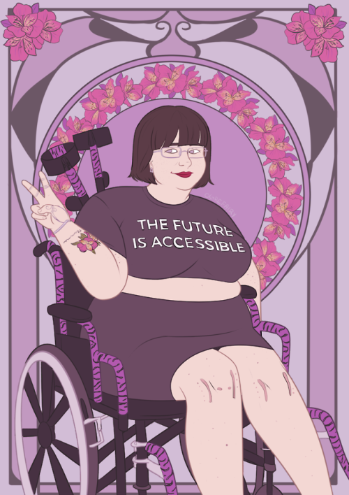 ogrefairydoodles: CripplePunk self-portrait  [image description: a digital artwork depicting us