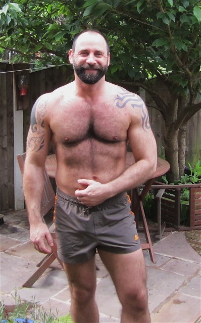 “You’re so damned sexy, son. Makes me wanna just rip these shorts off and leap on top of