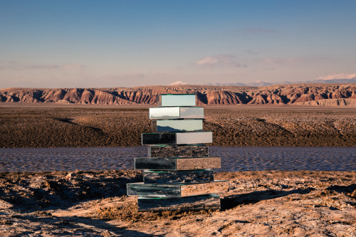 culturenlifestyle:Exquisite Interactive Mirrored Ziggurat by Shirin AbediniradIranian artist Sh