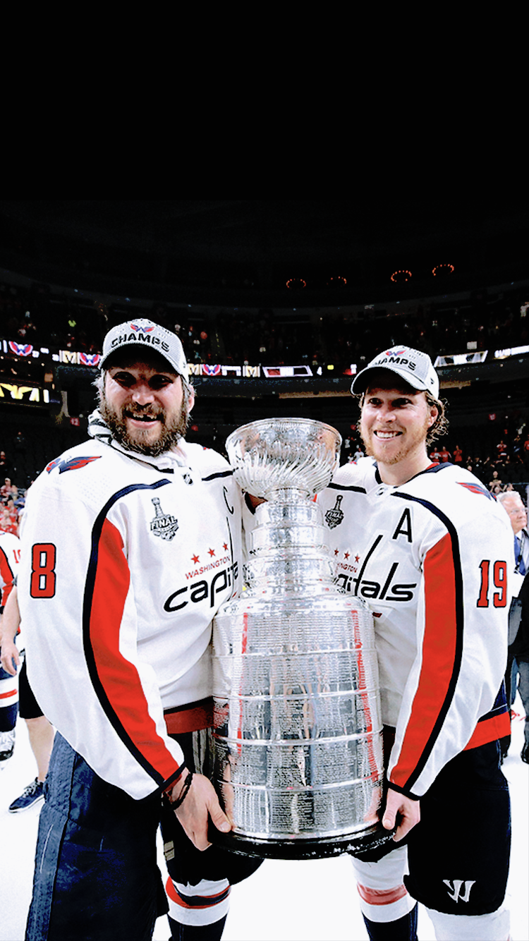 Alex Ovechkin & Nicklas Backstrom Washington Capitals 2018 Stanley Cup  Champions 8x10 Hockey Photo