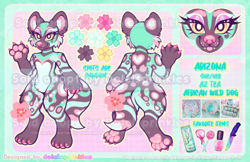 dolcisprinklesart:🌵🌸 AZ Tea African Wild Dog 🌸🌵An aesthetic adopt I sold a long while ago to ViolentFumes on TH.💗💜💙💚💛🧡💖💗💜💙💚💛🧡💗💖💜💙💚💛🧡💖✨🌈 Commissions & TOS ★ Buy me