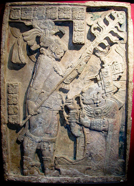 dwellerinthelibrary:BJ984 Yaxchilán Lintel by listentoreason on Flickr.More fun with bloodletting, a