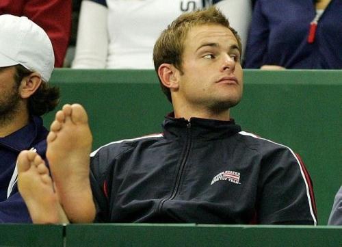 whitemalefeet:  Andy Roddick has sexy feet