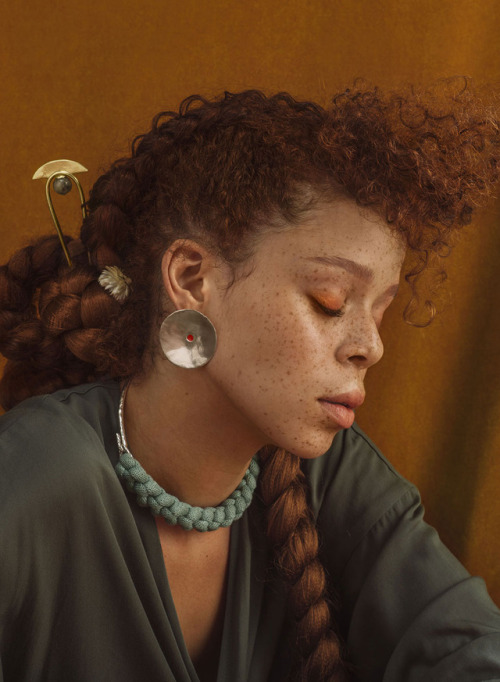 devoutfashion: ORA-CLM CHABOTGolden Sage 2018 lookbook for ORA-C JEWELRY. MODEL SHANICE OWENS