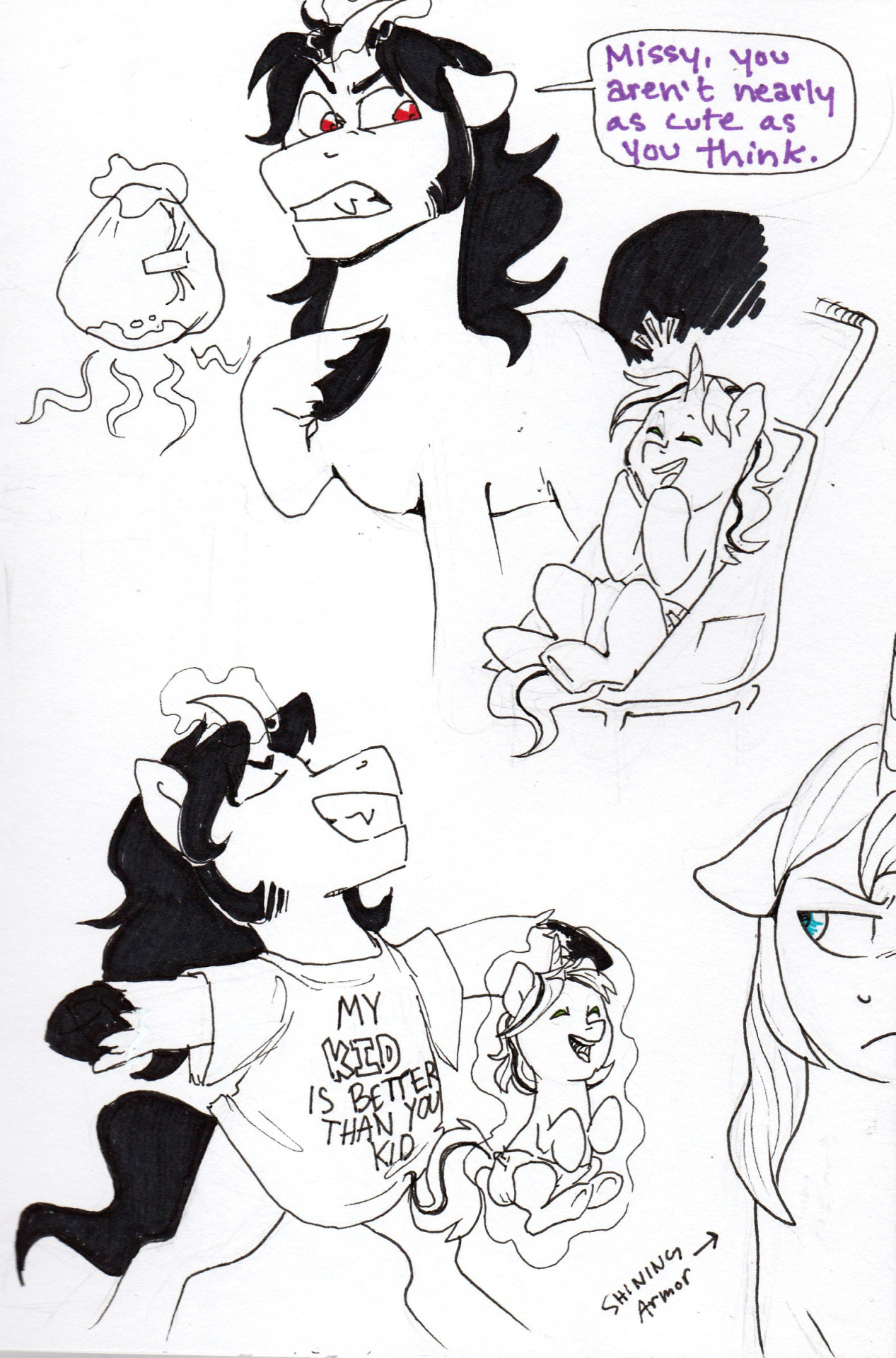 ask-wiggles:moonraven-sparrow-summerpalette:Another Sombra/Coffee parents Doodle
