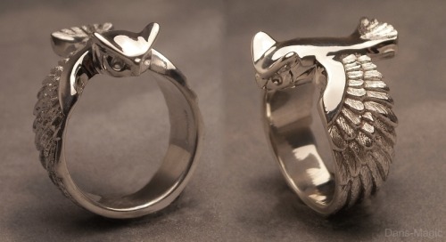 ulbert-alain-odle: Great horned owl ring by Dans-Magic