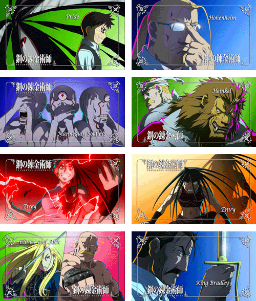 0ci0:Fullmetal Alchemist: Brotherhood | All Eyecatches (Episodes 1-64)
