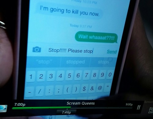 nogfhaver:dracumon:dlubes:spacedaydreams:me in a horror movie 1st text - Friday: 10:23PM 2nd text - 