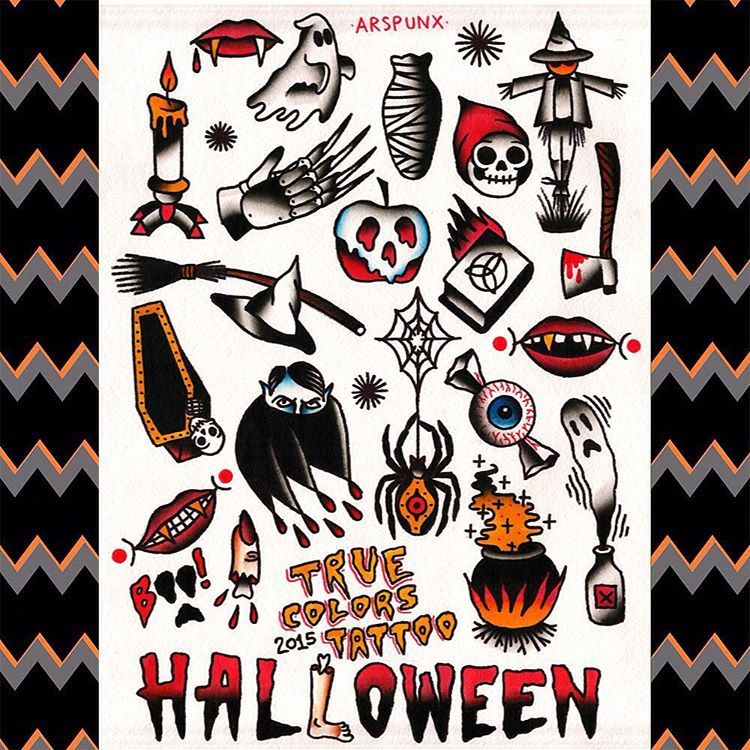 Buy BOOGEYMAN Traditional Tattoo Flash Sheet Online in India  Etsy