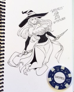 Callmepo:witchtober Day 2: The Sorceress From Dragon Crown