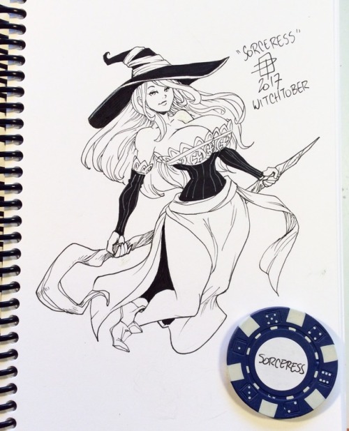 callmepo:Witchtober day 2: The Sorceress from Dragon Crown <3