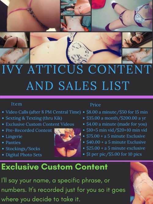 http://www.IvyAtticus.manyvids.com