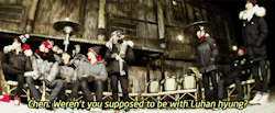 dawnlus:   when kyungsoo came out of the haunted house alone  
