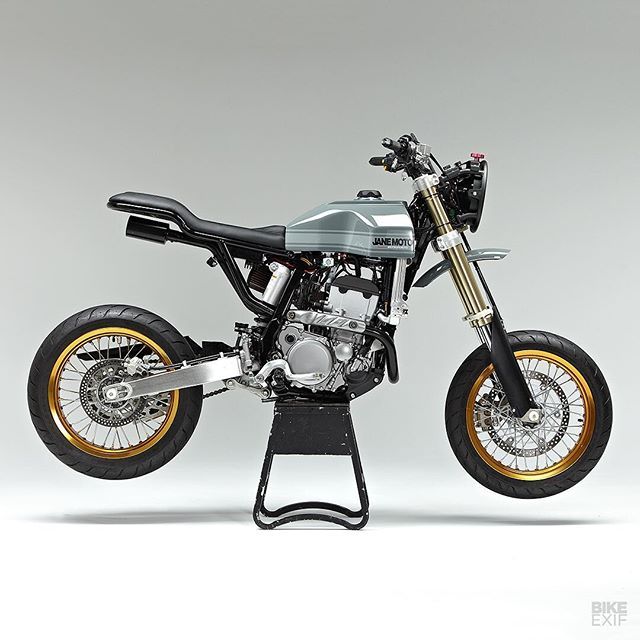 bike-exif:  Straight out of Brooklyn. Gnarly work on this DR-Z400SM from @janemotorcycles