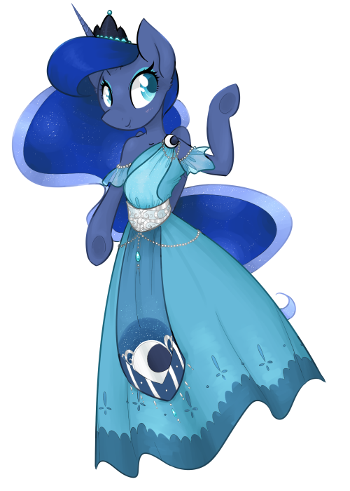 lunarphoenix:  Anthro Luna by theluckyangel  