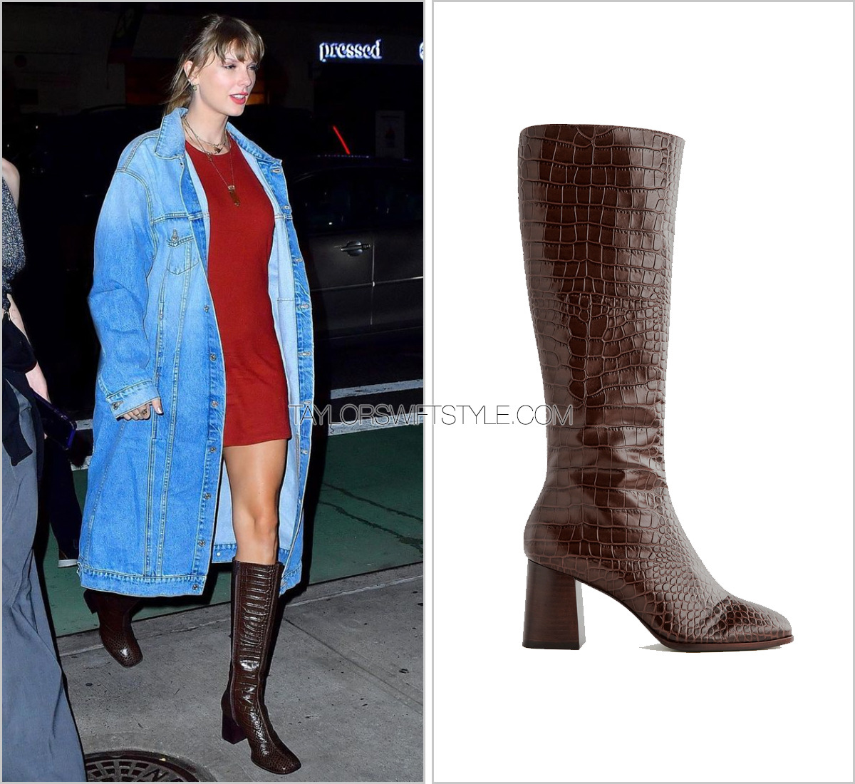 Sophie Turner Takes Louis Vuitton Boots to Dinner with Taylor